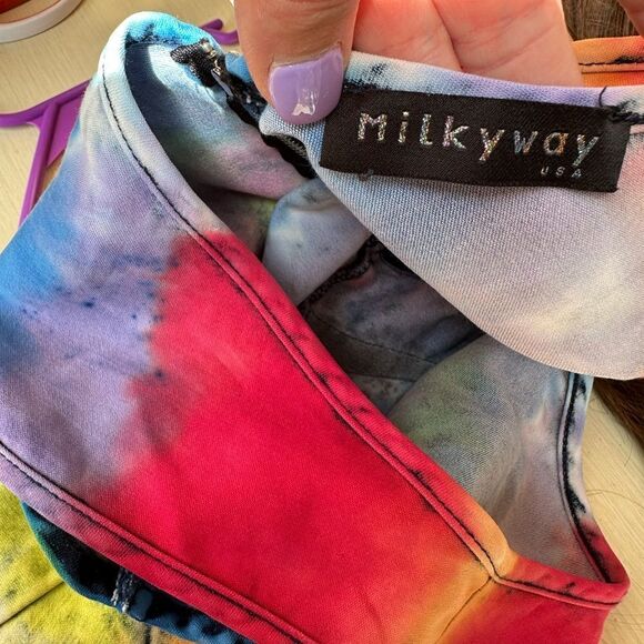 Milkyway tie die festival mini dress - Picture 11 of 12
